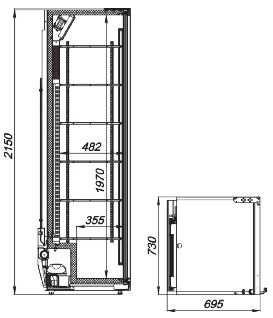 Шкаф холодильный Flex-654-Eco-L-U