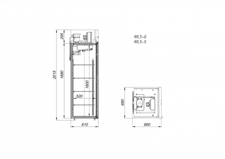Шкаф холодильный R0.5-S