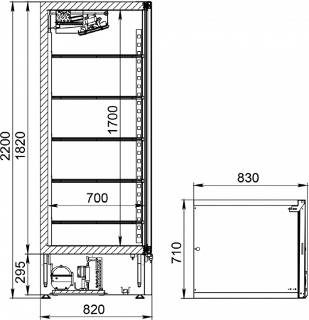 Шкаф холодильный D0.7-Sb