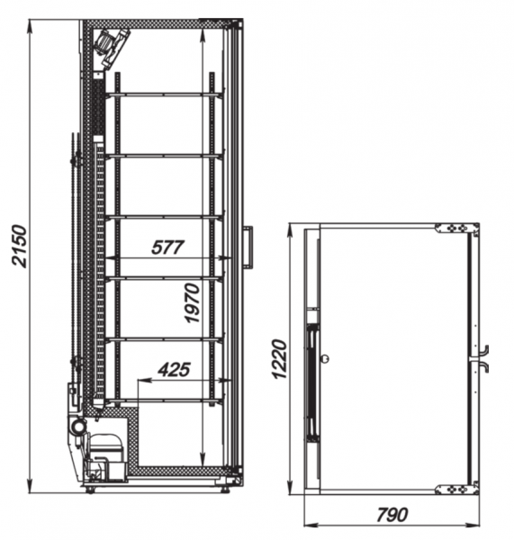Шкаф холодильный Max-1352-Eco-L-U
